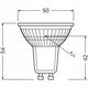 OSRAM 4099854245190 LED-ανακλαστική λάμπα EEK A (A - G) GU10 Ανακλαστήρας 1.3 W = 35 W Θερμό λευκό (Ø x H) 50 mm x 50 mm 1 τεμ