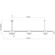PENDANT LIGHT PORI 7XGU10 ML0372 GOLD