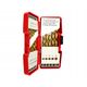 21PCS TITANIUM COATED HSS DRILL BIT SET