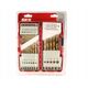 21PCS TITANIUM COATED HSS DRILL BIT SET