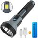φακός LED ENTAC, IP54, 3W+3W, 180lm, επαναφορτιζόμενος, USB, COB, λειτουργία powerbank