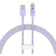 Kabel USB Baseus USB-A - Lightning 1 m Fioletowy (CATS010005)
