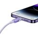 Kabel USB Baseus USB-A - Lightning 1 m Fioletowy (CATS010005)