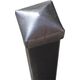 Daszek metalowy na słupek ogrodzeniowy 120x120mm