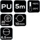 ΣΠΕΙΡΑΛ ΠΙΕΣΗΣ 6.5*10 MM 5M PU.