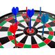 LeanToys Tarcza Dart z Rzutkami Magnetycznymi 6 Sztuk