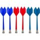 LeanToys Tarcza Dart z Rzutkami Magnetycznymi 6 Sztuk