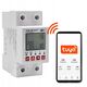 Qoltec Przekaźnik 63A na szynę DIN z licznikiem energii elektrycznej | Timer | Tuya | Wi-Fi | LED
