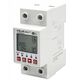 Qoltec Przekaźnik 63A na szynę DIN z licznikiem energii elektrycznej | Timer | Tuya | Wi-Fi | LED
