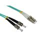 Intellinet Network Solutions Patchcord światłowodowy ST-LC, duplex, 2m, 50/125, OM3, wielomodowy (305816)