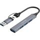 CANYON HUB DS-02 4 σε 1 USB-A/C Γκρι