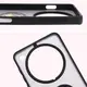 Etui z uchwytem na palec Bizon Case Hybrid Ring do Oppo Find X8 Pro przydymione z czarną ramką