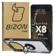 Etui z uchwytem na palec Bizon Case Hybrid Ring do Oppo Find X8 Pro przydymione z czarną ramką