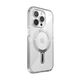 Etui Speck Presidio Perfect-Clear Grip ClickLock MagSafe Apple iPhone 15 Pro (Clear/Chrome Finish/Serene Silver)