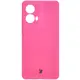Silikonowe etui Bizon Soft Case do Motorola Moto G85 5G neonowo-różowe