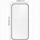 Szkło hartowane z ramką do łatwej aplikacji Bizon Glass Aplikator do Apple iPhone 16 [2 PACK]