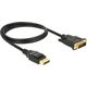 Kabel Delock DisplayPort - DVI-D 1m czarny (85312)