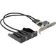 Delock Panel przedni 2x USB 3.0 + karta PCIe 2x USB 3.0 (61893)