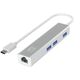 LevelOne Adapter USB-C -> GBit-LAN + USB3.0-Hub one size