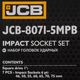 JCB ΚΑΡΥΔΑΚΙΑ ΚΡΟΥΣΤΙΚΑ 6K 1" 7τμχ. (46-75mm)