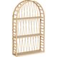 Półka wisząca półowalna rattan, MDF Anahi 74x45 cm