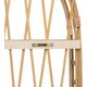 Półka wisząca półowalna rattan, MDF Anahi 74x45 cm
