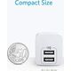 Ładowarka Anker Anker PowerPort Mini, wyjątkowo ?adowarka USB, zasilanie 2,5 A dla iPhone XS / XS Max / XR / X / 8/7 / 6 / Plus, iPad Pro / Air 2 / Mini 4, Samsung