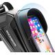 Sakwa rowerowa na ramę pancerna z kieszonką na telefon nawigację 1.7l - czarna ROCKBROS