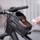 Sakwa rowerowa na ramę pancerna z kieszonką na telefon nawigację 1.7l - czarna ROCKBROS