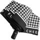 eCarla PARASOL UMBRELLA AUTOMAT PEPITKA CZARNA PAR09WZ1