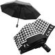 eCarla PARASOL UMBRELLA AUTOMAT PEPITKA CZARNA PAR09WZ1