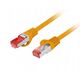 Patchcord Lanberg S/FTP κατ.6 0,25m LSZH CU fluke passed πορτοκαλί