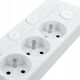 Solight 6πλεν επέκταση καλωδίου, 3μ, 3 x 1mm2, λευκό, 6+1 διακόπτης