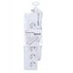 Solight 6πλεν επέκταση καλωδίου, 3μ, 3 x 1mm2, λευκό, 6+1 διακόπτης