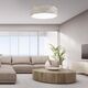Φωτιστικό οροφής Tk Lighting Kantoor 6195 4x15W E27 λευκό/γκρι