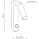 TK Lighting Enzo 6621 απλίκα τοίχου 1x6W G9 μαύρο