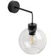 TK Lighting Cubus 10245 απλίκα τοίχου 1x15W E27 διαφανές/μαύρο
