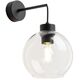 TK Lighting Cubus 10245 απλίκα τοίχου 1x15W E27 διαφανές/μαύρο