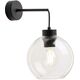 TK Lighting Cubus 10245 απλίκα τοίχου 1x15W E27 διαφανές/μαύρο