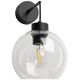 TK Lighting Cubus 10245 απλίκα τοίχου 1x15W E27 διαφανές/μαύρο