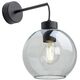 TK Lighting Cubus 10243 απλίκα τοίχου λάμπα 1x15W E27 γραφίτης/μαύρο