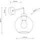 TK Lighting Cubus 10243 απλίκα τοίχου λάμπα 1x15W E27 γραφίτης/μαύρο