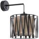 TK Lighting Harmony 5950 απλίκα τοίχου 1x15W E27 μαύρο/γιούτα