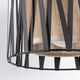 TK Lighting Harmony 5950 απλίκα τοίχου 1x15W E27 μαύρο/γιούτα
