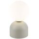 TK Lighting Miki 16038 lampa stołowa lampka 1x8W G9 beżowa/biała