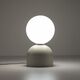 TK Lighting Miki 16038 lampa stołowa lampka 1x8W G9 beżowa/biała