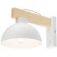 TK Lighting Όσλο 4962 απλίκα φωτιστικό τοίχου 1x15W E27 λευκό/ξύλινο