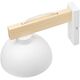 TK Lighting Όσλο 4962 απλίκα φωτιστικό τοίχου 1x15W E27 λευκό/ξύλινο