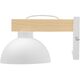 TK Lighting Όσλο 4962 απλίκα φωτιστικό τοίχου 1x15W E27 λευκό/ξύλινο