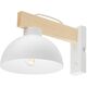 TK Lighting Όσλο 4962 απλίκα φωτιστικό τοίχου 1x15W E27 λευκό/ξύλινο